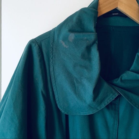 Teal cotton car coat - Picture 5 of 8